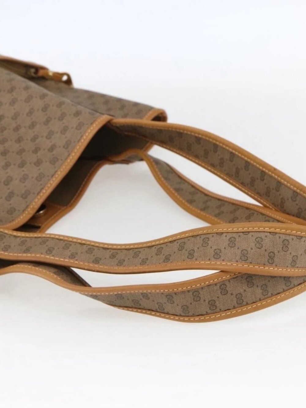 GUCCI Micro GG Supreme Tote Bag PVC Beige Gold 002 39 0054 Auth ep13221 - Picture 7 of 14